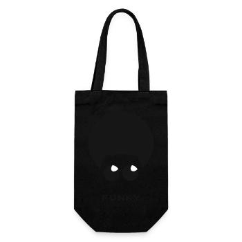 logo funky - Sac à bouteille - noir - Devant