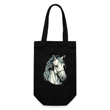 Hapo the audiophile horse - Gift Bag for Bottles - black - Front
