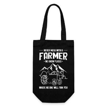 Agriculture agricole - Sac à bouteille - noir - Devant
