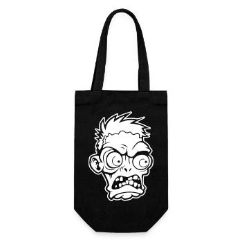 Zombie Untoter Halloween Horror - Geschenkbeutel für Flaschen - Schwarz - Vorne