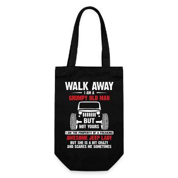 Génial à pied Je suis un vieil homme grincheux Jeeps - Sac à bouteille - noir - Devant