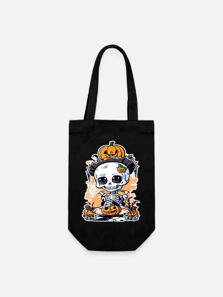 Halloween Knut - Geschenkbeutel für Flaschen - Schwarz
