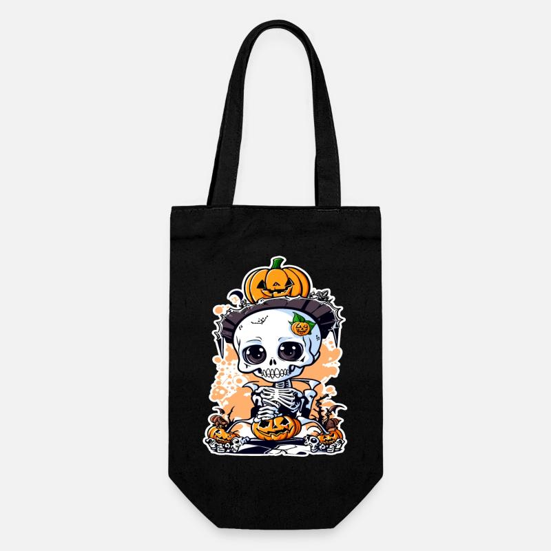 Halloween Knut - Geschenkbeutel für Flaschen - Schwarz