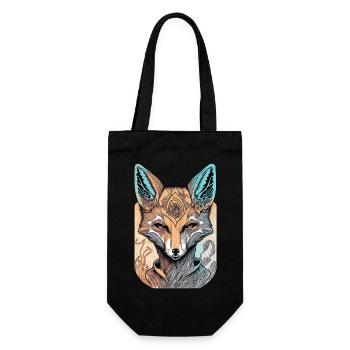 Foxy Dreamscape - Gift Bag for Bottles - black - Front