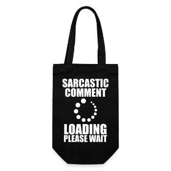 Lustiger Spruch Witzig Humor Geschenkidee - Geschenkbeutel für Flaschen - Schwarz - Vorne