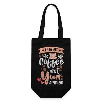 Motivation espresso grouch du matin - Sac à bouteille - noir - Devant
