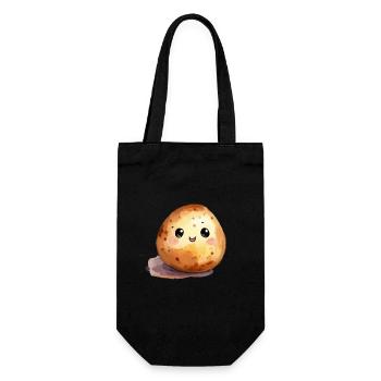 Sourire patate douce - Sac à bouteille - noir - Devant