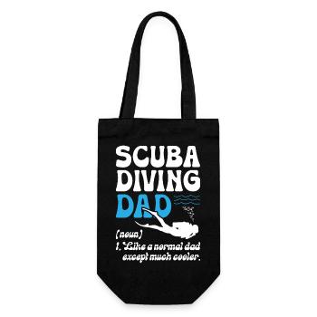 Scuba Diving Dad - Gift Bag for Bottles - black - Front