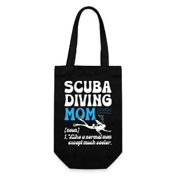 Scuba Diving Mom - Gift Bag for Bottles - black - Front