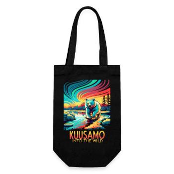 Kuusamo Finland Into The Wild - Gift Bag for Bottles - black - Front
