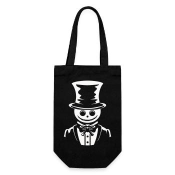 Snowman Joyful Dapper - Gift Bag for Bottles - black - Front