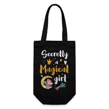 Fantasy Child Girl Magic - Gift Bag for Bottles - black - Front