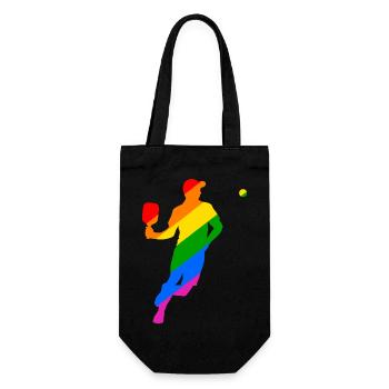 LGBTQ Pickleball - Sac à bouteille - noir - Devant