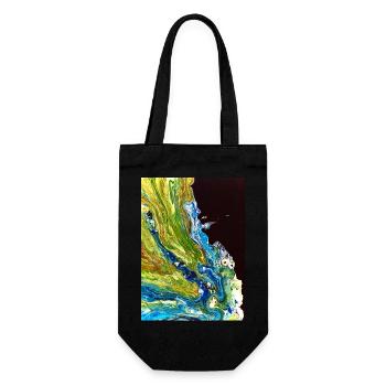 Abstract landscape - Gift Bag for Bottles - black - Front