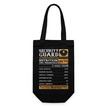 Safety Protection Sarcasm Night Shift - Gift Bag for Bottles - black - Front