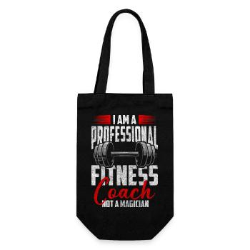 Fitness, Muscles, Pumps, Athletes - Gift Bag for Bottles - black - Front