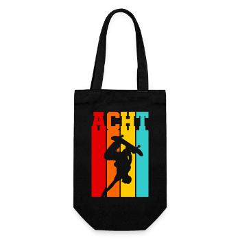 Acht Jahre alt - Alter - Geburtstag - Kind - Geschenkbeutel für Flaschen - Schwarz - Vorne