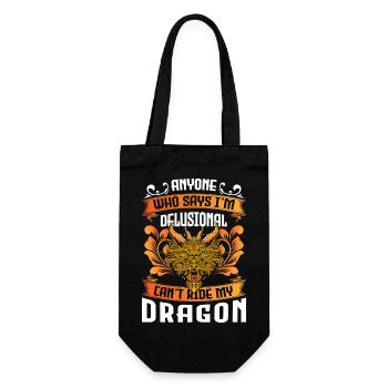 Drache Märchen Film - Geschenkbeutel für Flaschen - Schwarz - Vorne
