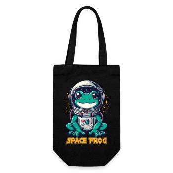 Space Frogs Toad Astronaut Costume Astronomy Funny - Gift Bag for Bottles - black - Front