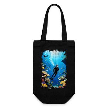 plongée sous marine - Sac à bouteille - noir - Devant