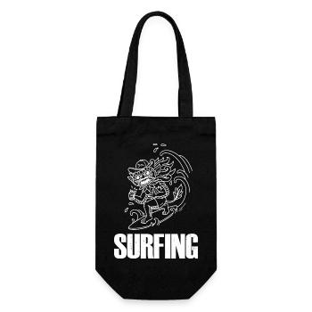 Barong Surfboard Summer Wave Bali Indonesia - Gift Bag for Bottles - black - Front