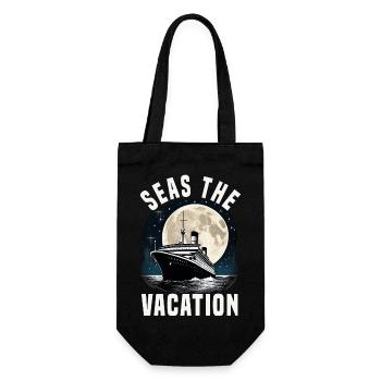 Seas The Vacation Cruise Ship Vacation Group - Geschenkbeutel für Flaschen - Schwarz - Vorne