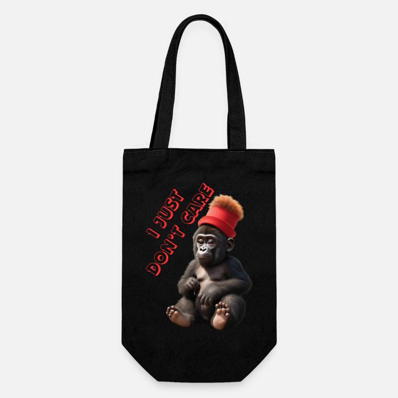 Je m’en fous - Sac à bouteille - noir