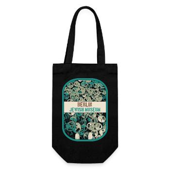 Captivating detail of the Jewish Museum, Berlin - Gift Bag for Bottles - black - Front
