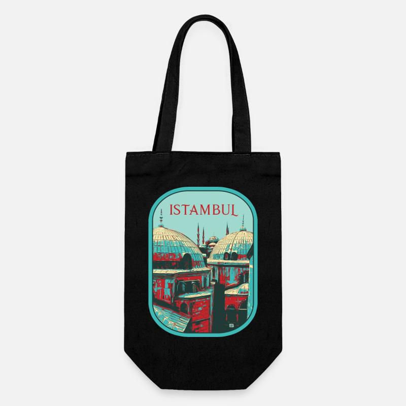 Majesté d'Istanbul: Mosquée sublime - Sac à bouteille - noir