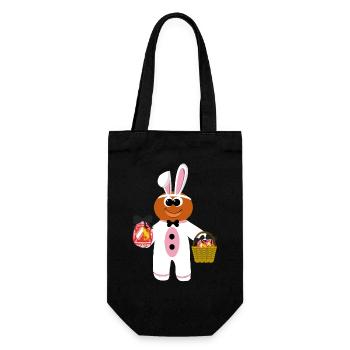 Mannele Mannala Rabbit Alsace - Gift Bag for Bottles - black - Front
