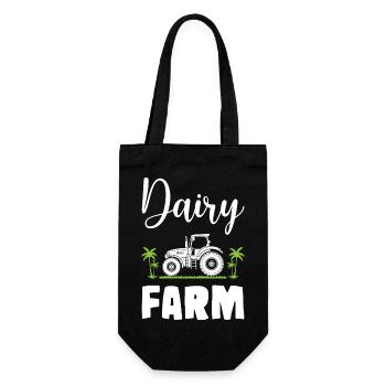 Dairy Farm - Geschenkbeutel für Flaschen - Schwarz - Vorne
