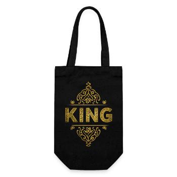 "Royal Crown: King Design for the Most Powerful - Gift Bag for Bottles - black - Front