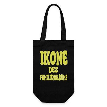 Icon of the family album - Gift Bag for Bottles - black - Front