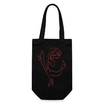 Lignes de poulet excitées art. Oiseau Flattender - Sac à bouteille - noir - Devant