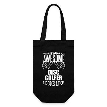 Discgolf - Geschenkbeutel für Flaschen - Schwarz - Vorne
