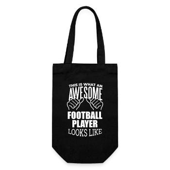 Fußball Fußball Fußball - Geschenkbeutel für Flaschen - Schwarz - Vorne