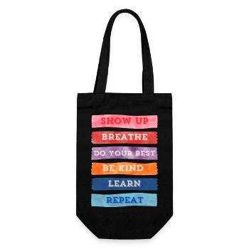 Liste de tâches consciente - Sac à bouteille - noir - Devant