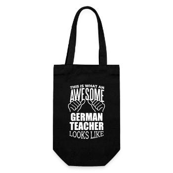 Deutsch - Geschenkbeutel für Flaschen - Schwarz - Vorne