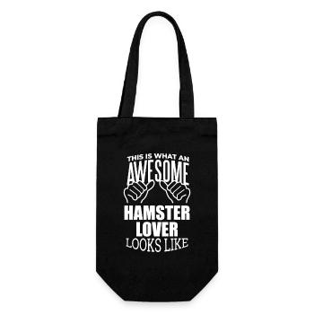 Hamster - Gift Bag for Bottles - black - Front