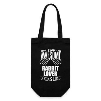 Rabbit - Gift Bag for Bottles - black - Front