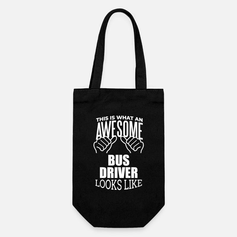 Busfahrer - Geschenkbeutel für Flaschen - Schwarz