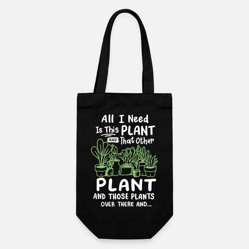 Gartenarbeit Pflanze Gärtner - Geschenkbeutel für Flaschen - Schwarz