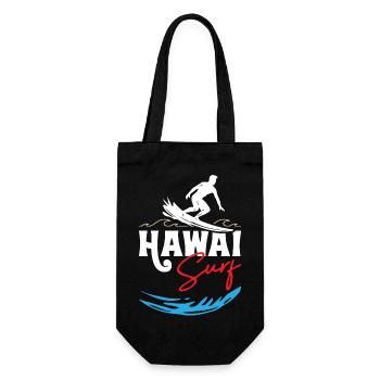 Hawai Surfing - Geschenkbeutel für Flaschen - Schwarz - Vorne
