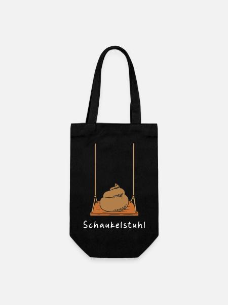 Schaukelstuhl - Geschenkbeutel für Flaschen - Schwarz