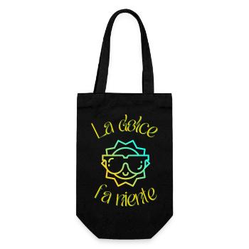 La dolce fa niente - Sac à bouteille - noir - Devant