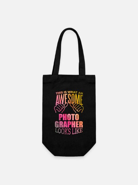 Fotograf Fotograf Fotograf - Geschenkbeutel für Flaschen - Schwarz