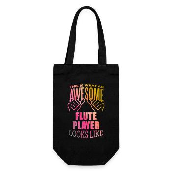 flûte - Sac à bouteille - noir - Devant