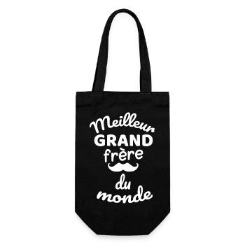 Humour et Fraternité Grand Frère T-Shirt - Sac à bouteille - noir - Devant
