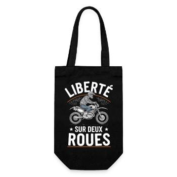 Liberté sur deux roues - Sac à bouteille - noir - Devant
