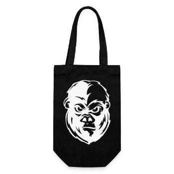 Gorilla Face Animal - Gift Bag for Bottles - black - Front